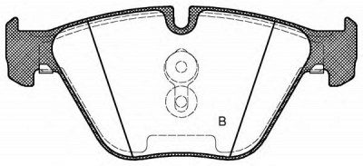 OPEN PARTS bpa085710 -  Комплект тормозных колодок, дисковый тормоз